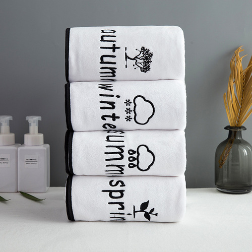 Creative towel, super absorbent, non-linting, non-fading, face wash towel, gift towel, thickened and soft, factory direct sale