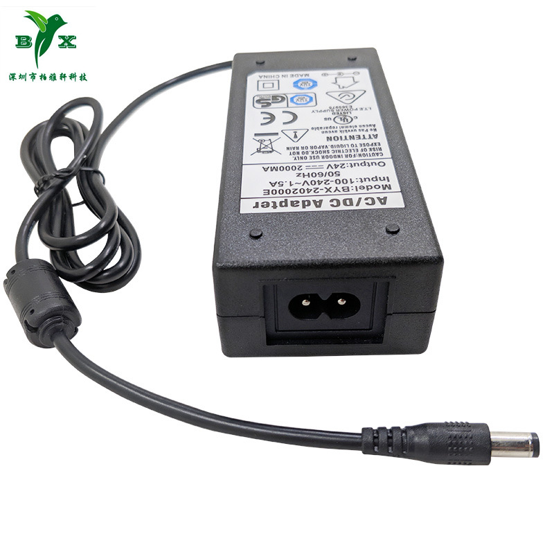 UL认证24V2A电源适配器美规24V2A适配器紫外线空气净化器电源|ru