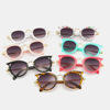 Children's fashionable sunglasses, European style, cat's eye