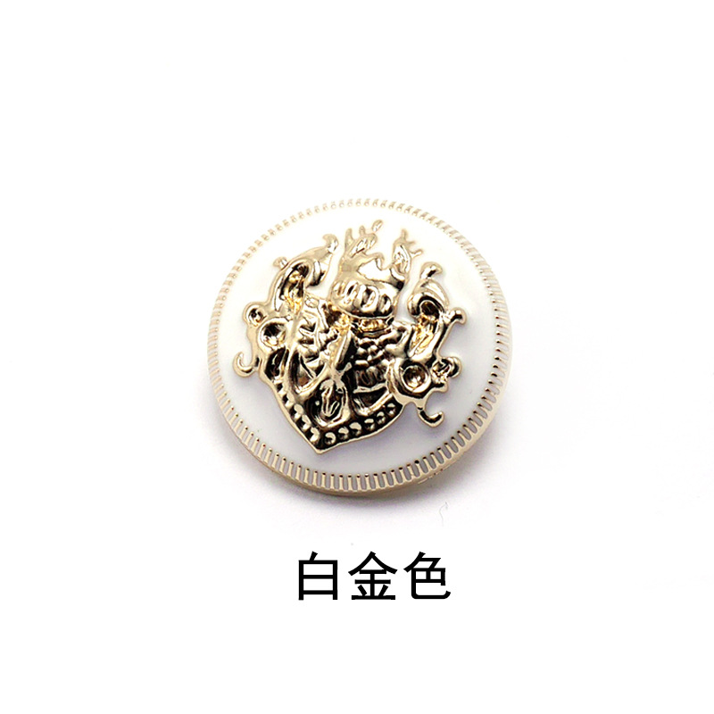 Botón redondo exquisito abrigo rompevientos pantalones abrigo de hombre traje de lana ropa de mujer Pijamas botón de metal