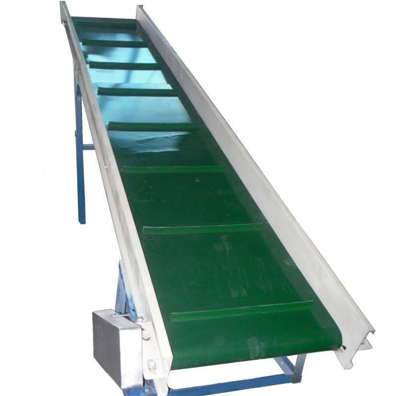 深圳厂家供应裙边物料爬坡输送机|上料输送线|爬坡皮带输送机