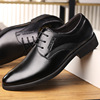 Breathable comfortable classic suit jacket pointy toe for leather shoes English style, wedding shoes