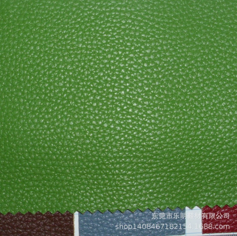 DP8021现货毛底荔枝纹PU鞋材手袋箱包皮具电子产品