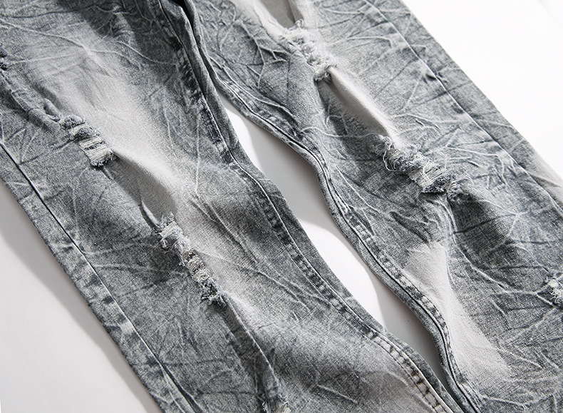 Jeans nuovi da uomo, alla moda, casual, retrò, ricamati, lavati, a gamba dritta_voghion.com