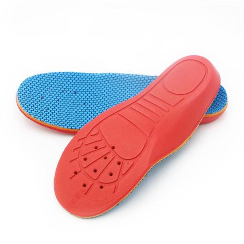 Red children's arch corrective insoles for flat feet to correct internal and external valgus manufacturers wholesale
