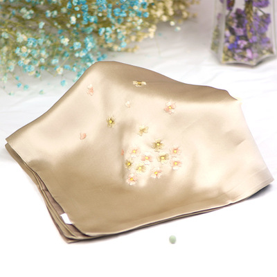 新款春秋手工苏绣复古小方巾空姐百搭文艺丝巾礼品