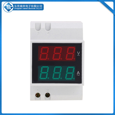 D52-2042 双显导轨数字电压表 数显交流电压表电流表头|ru