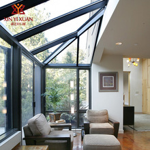 佛山別墅花園玻璃房子陽台天台戶外鋁合金鋼化玻璃陽光房定 制