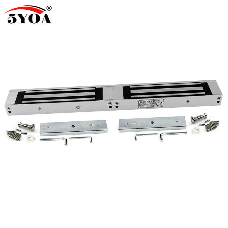 350kg 双门电磁锁 320公斤磁力锁 门禁锁 磁锁 电锁