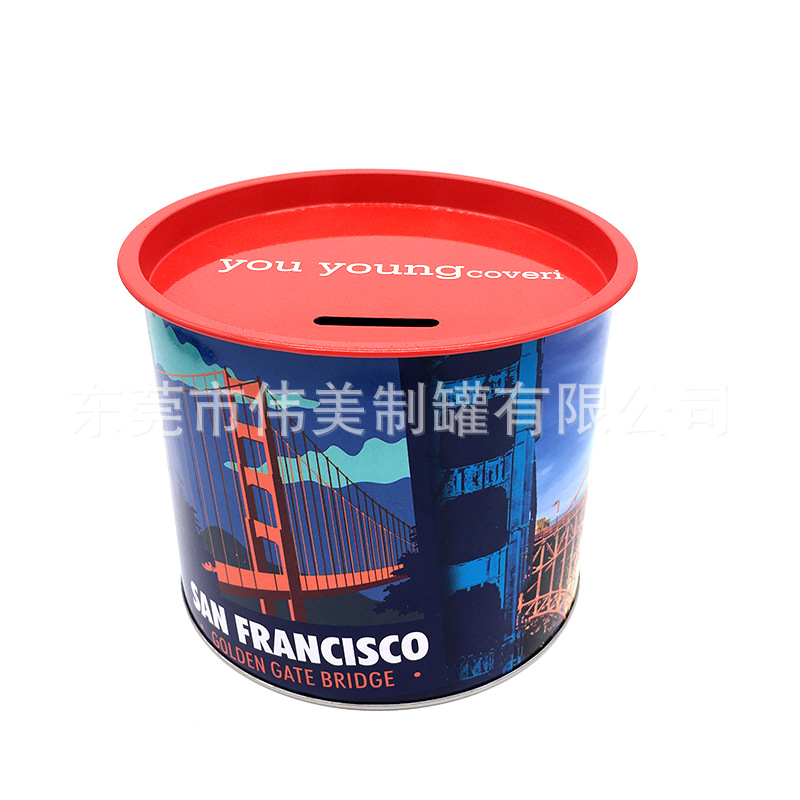 马口铁圆形鼓罐 圆罐 圆形皮带罐 圆形皮带罐首饰收纳铁盒tin box