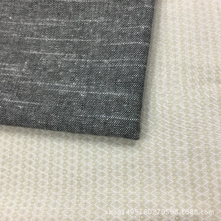 Spot supply of bamboo joint linen cotton DIY linen cotton and linen blended linen color woven multi-color home textile pastoral style