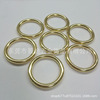 Factory direct sales metal closed mouth 3.0*outer diameter 40mm golden iron circle ring iron ring bag buckle