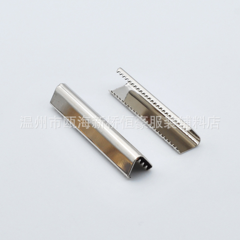 Clip de cola de diente fino de metal de fábrica colgando clip de cola de cuero de cobre plateado accesorios de ropa cinta clip de hierro cinturón clip de cobre