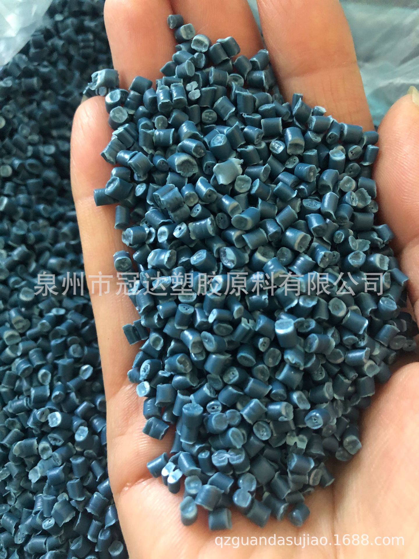福建自产再生蓝色pp聚丙颗粒蓝色再生料pp颗粒pp再生料pp回料拉丝