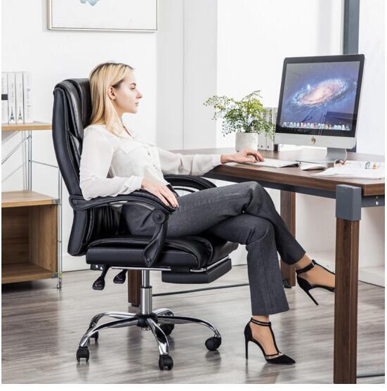 Silla de oficina silla jefe silla de la computadora Silla de cuero personal silla reclinable asiento de elevación silla ergonómica RC-819