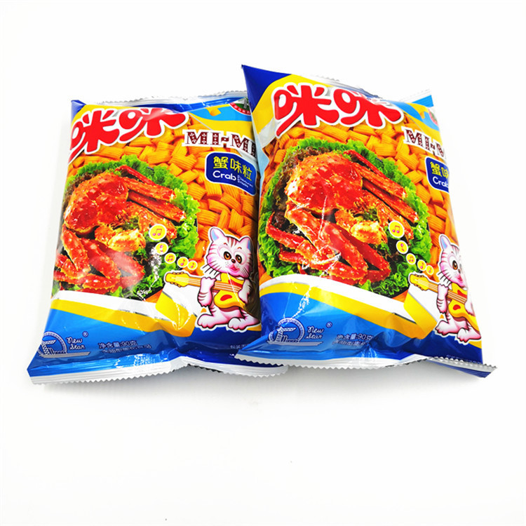 Large package Mimi crab flavor grain shrimp strips 2 types optional a box of 48 packs * 90g