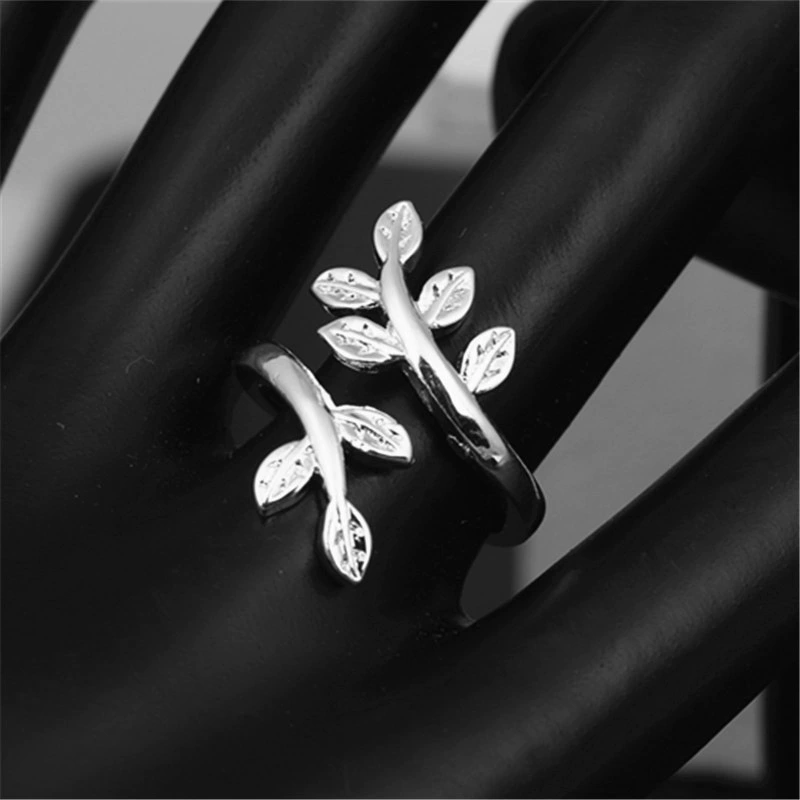 Европейское и американское модное серебряное кольцо, индивидуальная креативная Корейская версия открытого кольца «Древо жизни», трансграничное кольцо