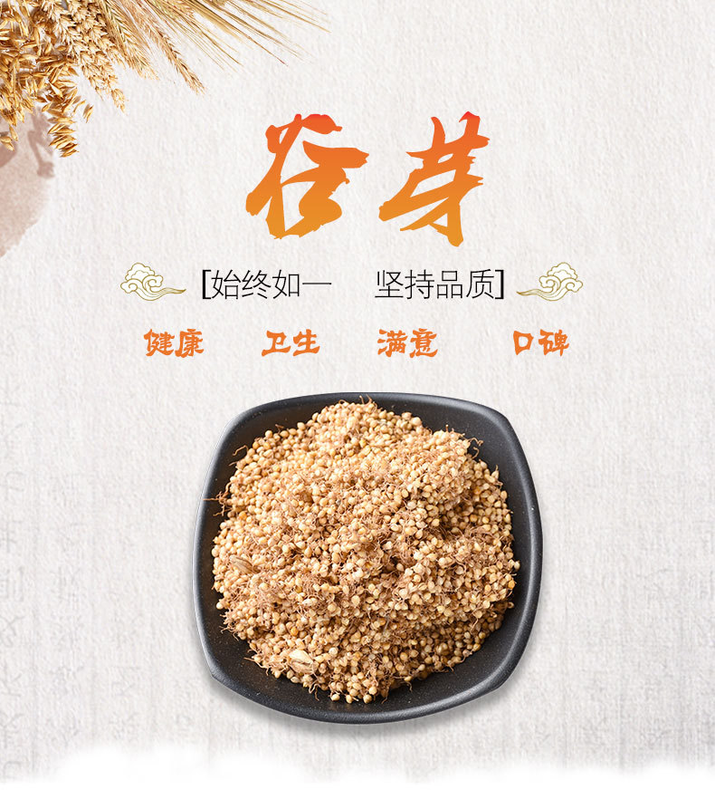 Gu Ya (Setaria italica Sprouted Grain) — Dried Food Herb for Tea & Congee overview