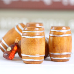 dollhouse場景娃娃屋酒吧配件道具迷你老式木圓桶啤酒桶袖珍模型