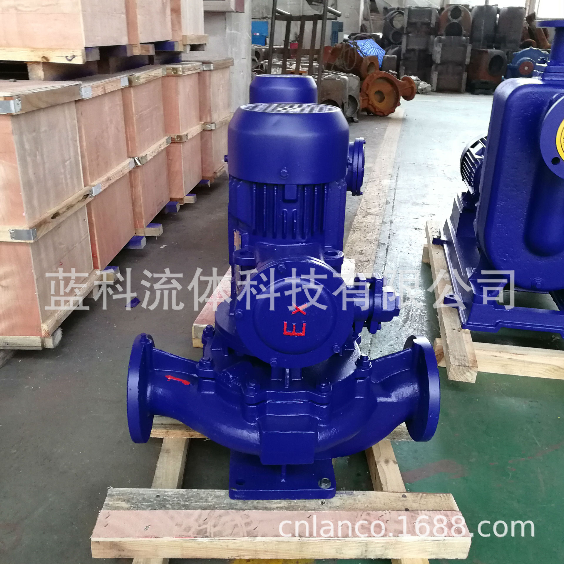 厂家供应蓝科牌 ISGB80-100 立式管道离心泵/管道循环水泵