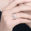 Fashionable square zirconium, ring with stone, European style, wish, Amazon, ebay