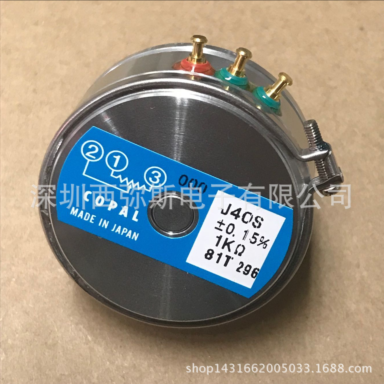 全新日本NIDEC COPAL J40S-1K 精密线绕电位器 量大价优 欢迎咨询