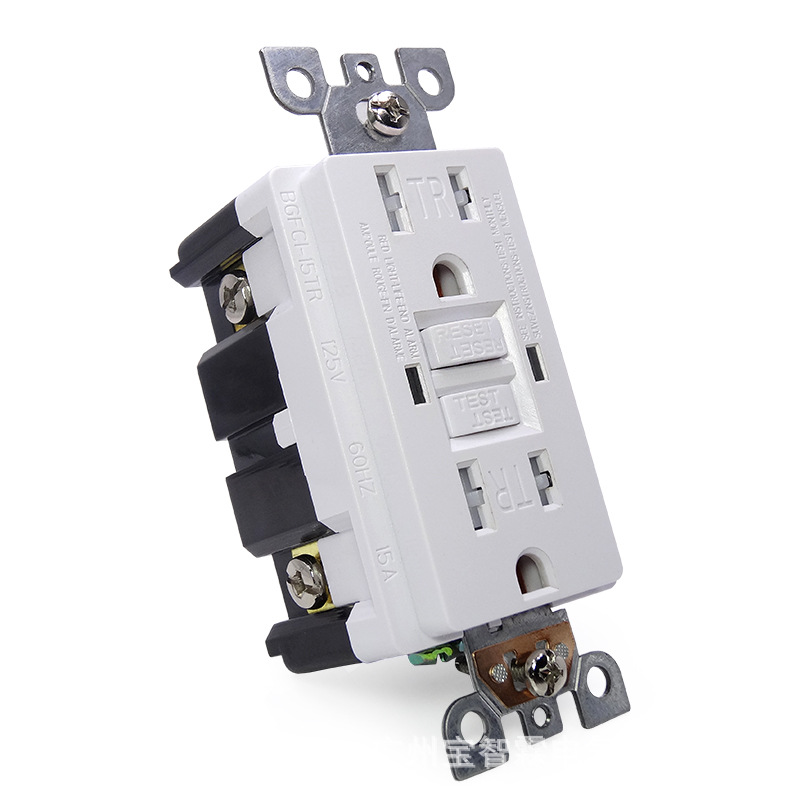 Supply GFCI leakage protection socket with TR computer desktop American socket Self-Test mirror cabinet light socket