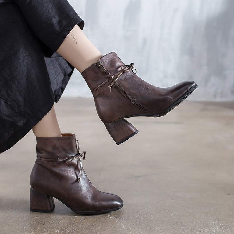 Bottes femme TINIG en En cuir - Ref 3355258 Image 3