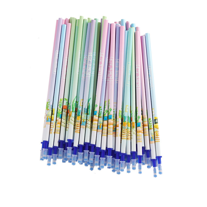 热可擦笔芯摩易可擦笔芯 0.5mm笔芯晶蓝学生可擦中性笔芯