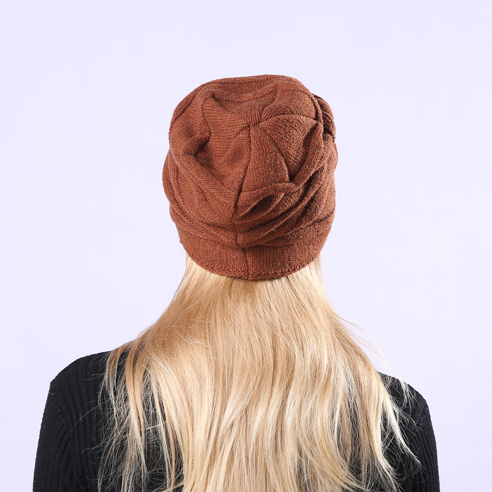 Gestrickte Samtwoll-beanie Für Damen Und Herren Mit Ohrenschutz_voghion.com