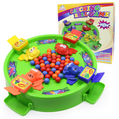 抖音同款青蛙吃豆玩具儿童桌面贪吃抢珠宝宝益智玩具厂家直销包邮|ru