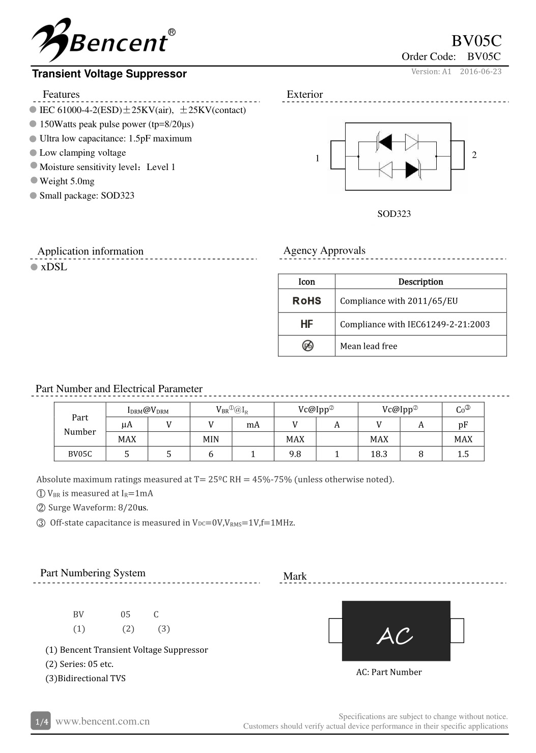 BV05C 槟城代理商 静电保护管 大量现货供应-阿里巴巴