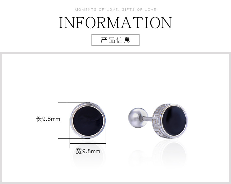 Cross-border Hot Sale Popular S925 Silver Earrings Simple All-match And Sweet Stud Earrings Fresh Girls Fashion Silver Accessories display picture 1