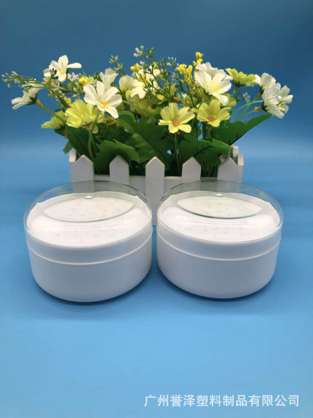 120g粉盒宝宝爽身粉盒婴儿痱子粉爽身粉盒塑料化妆品瓶子厂家供应