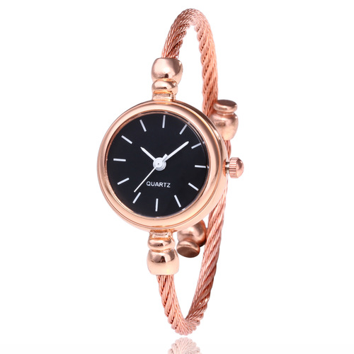 Women's Quartz Watch with Fashion Trend Gold Bracelet Band, Student Bracelet Watch, Factory Wholesale