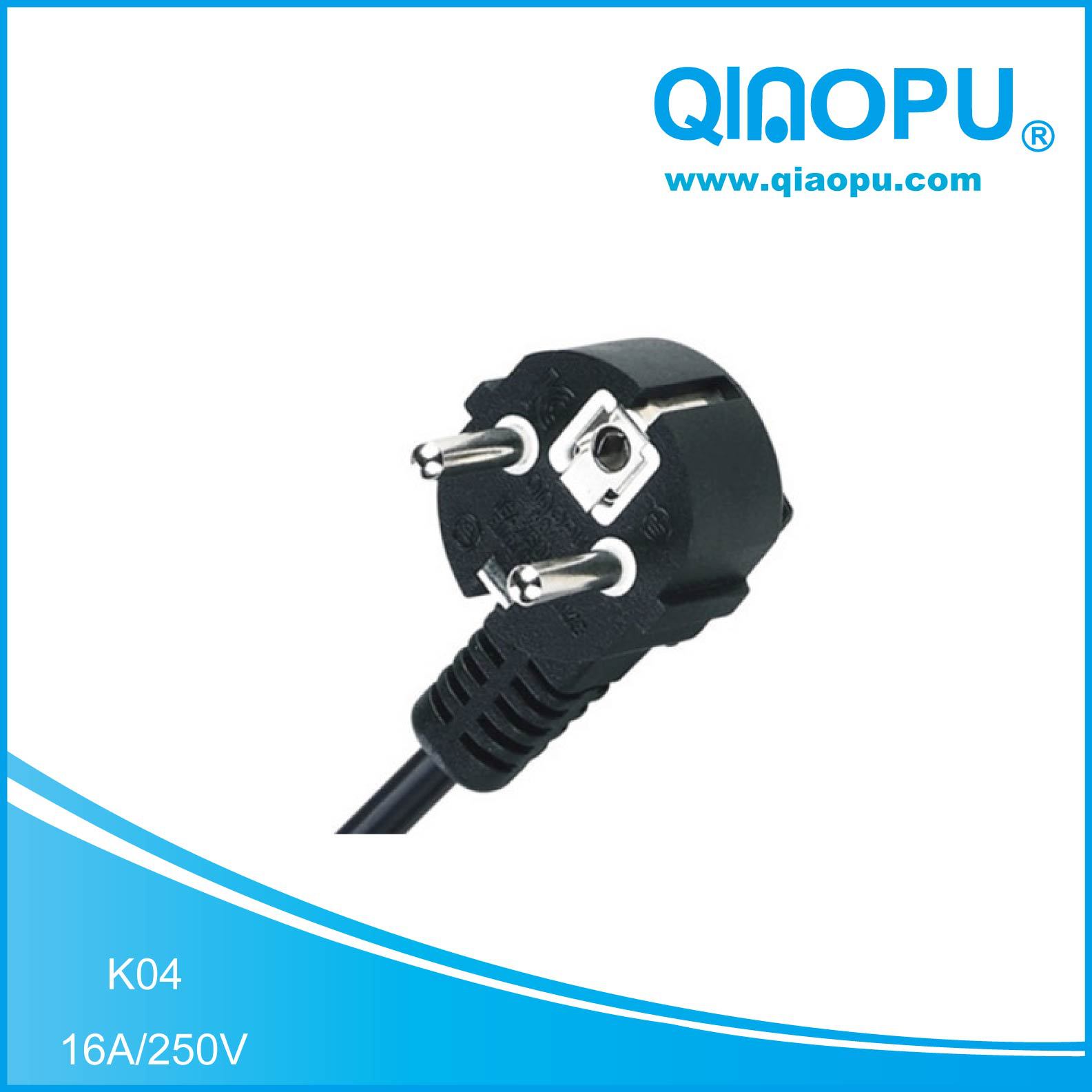 韩国KC KETI/KTL 7A/10A/16A/250V 三芯弯头电源线 长度可定