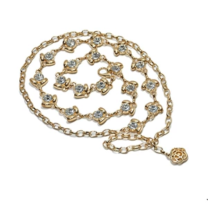 Fashionable Gold Waist Chain for Women, 110cm Length, Suitable for All Seasons