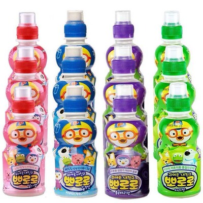 the republic of korea Lele Milk flavor Drinks 235ml*24 Bottle Lulu treasure Fruity lactobacillus children Drinks