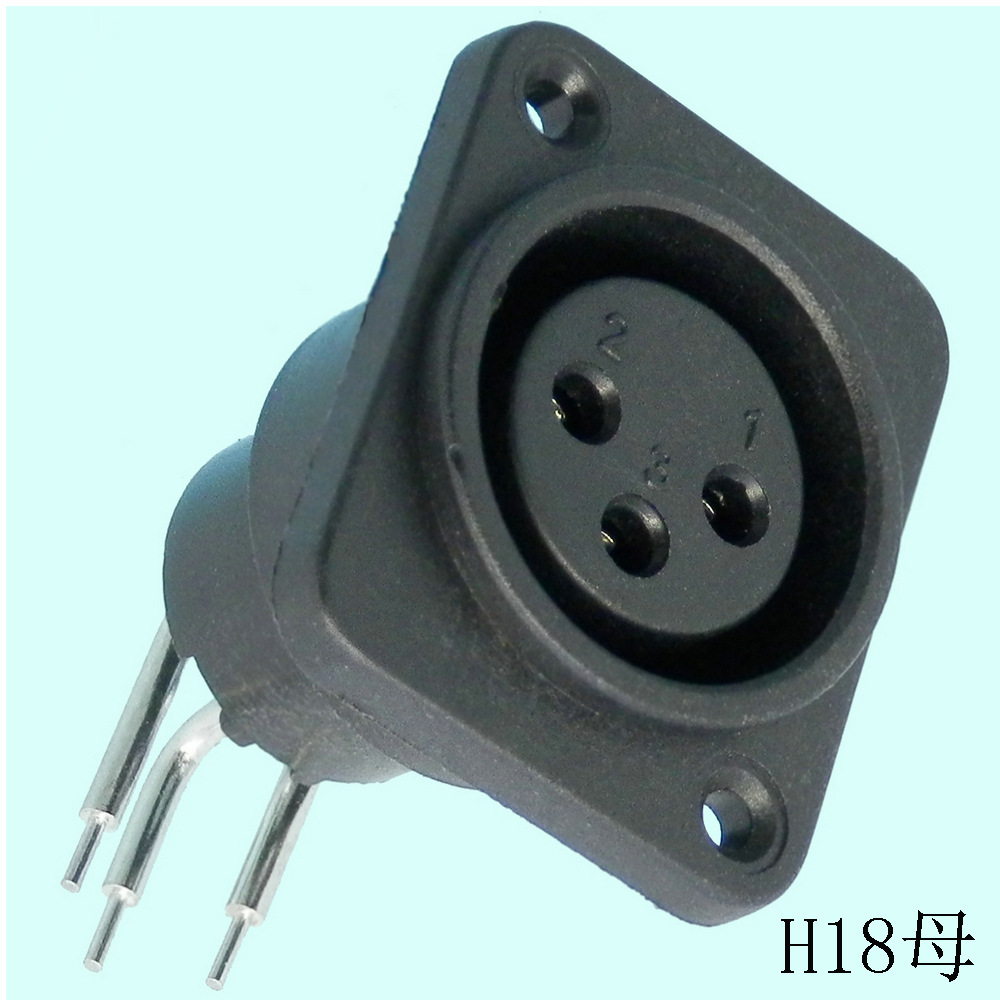 3/4/5/6芯卡侬KTV卡拉ok音响mic麦克风咪XLR音频视频公母插头插座