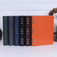 活頁本記事本創意學生日記辦公文具b5仿皮商務企業筆記本批發