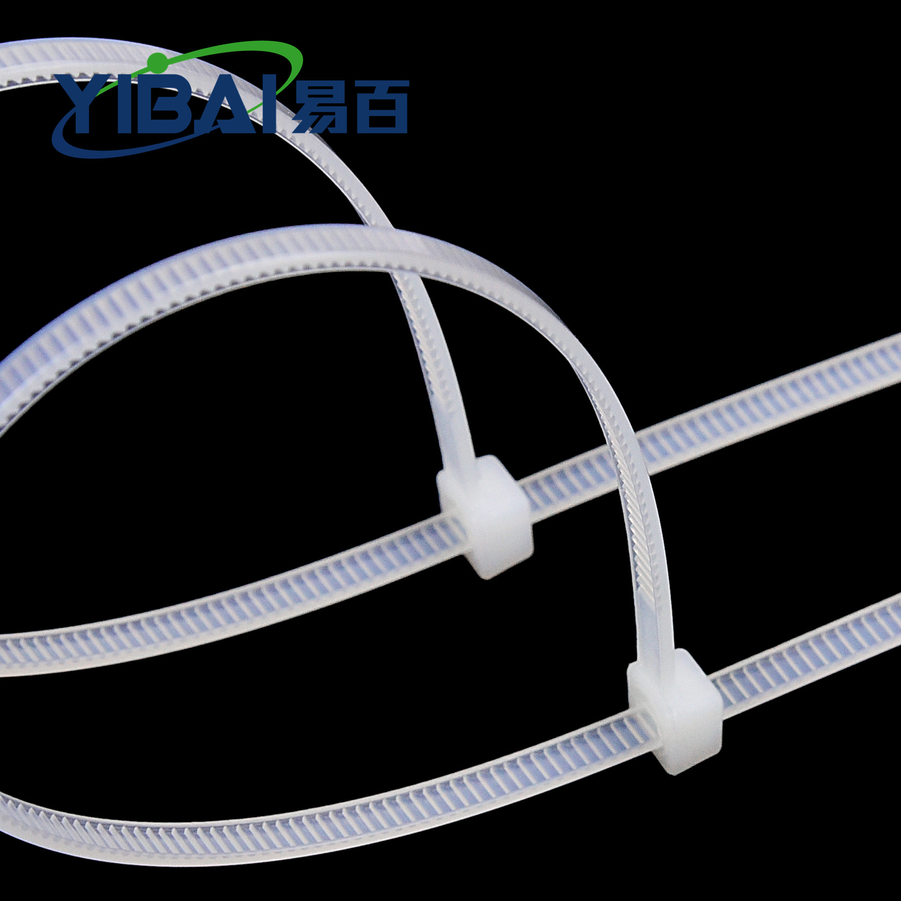 Yibai Nylon Zip Ties, National Standard 4*150mm Width 3.6mm Strangling Dog Plastic Nylon Flame Retardant Eco-Friendly Zip Ties