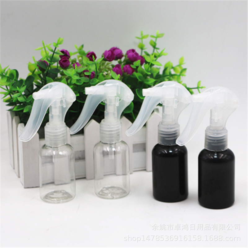 50ml矮胖塑料瓶配h05卡扣小老鼠喷枪 香水美容美发分装瓶