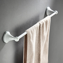 60cm长新款白色批发价毛巾杆烤白漆卫浴挂件毛巾架单杆可一件代发