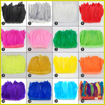colour Goose Tape Cloth clothing accessories Accessories Feather lace 15-20cm2 Mi Yi Goose Feather