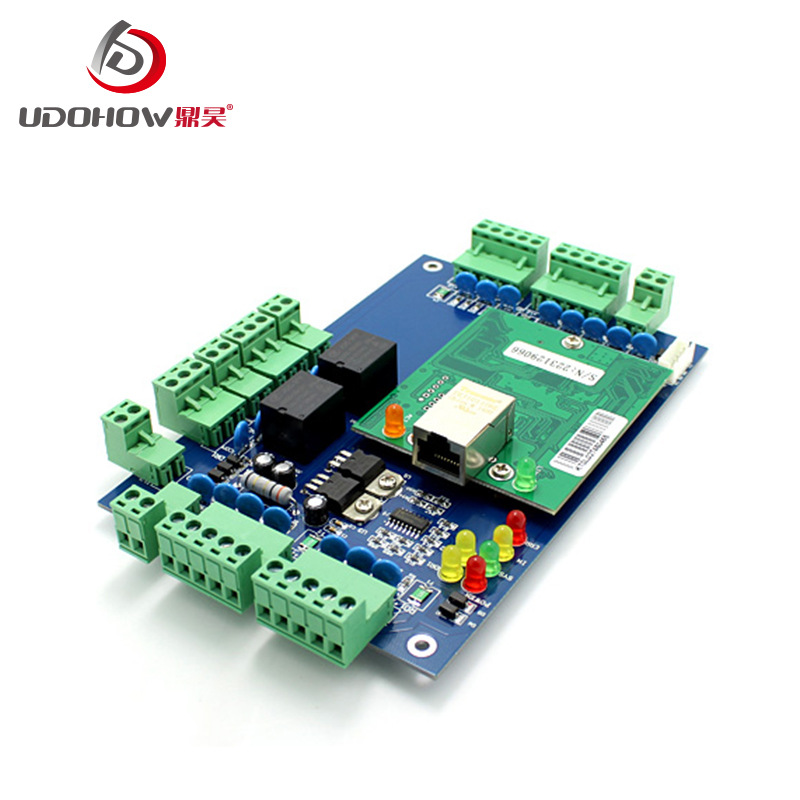 微耕LO2双门双向控制器 TCP/IP 网络型门禁控制板 蓝板控制器直销