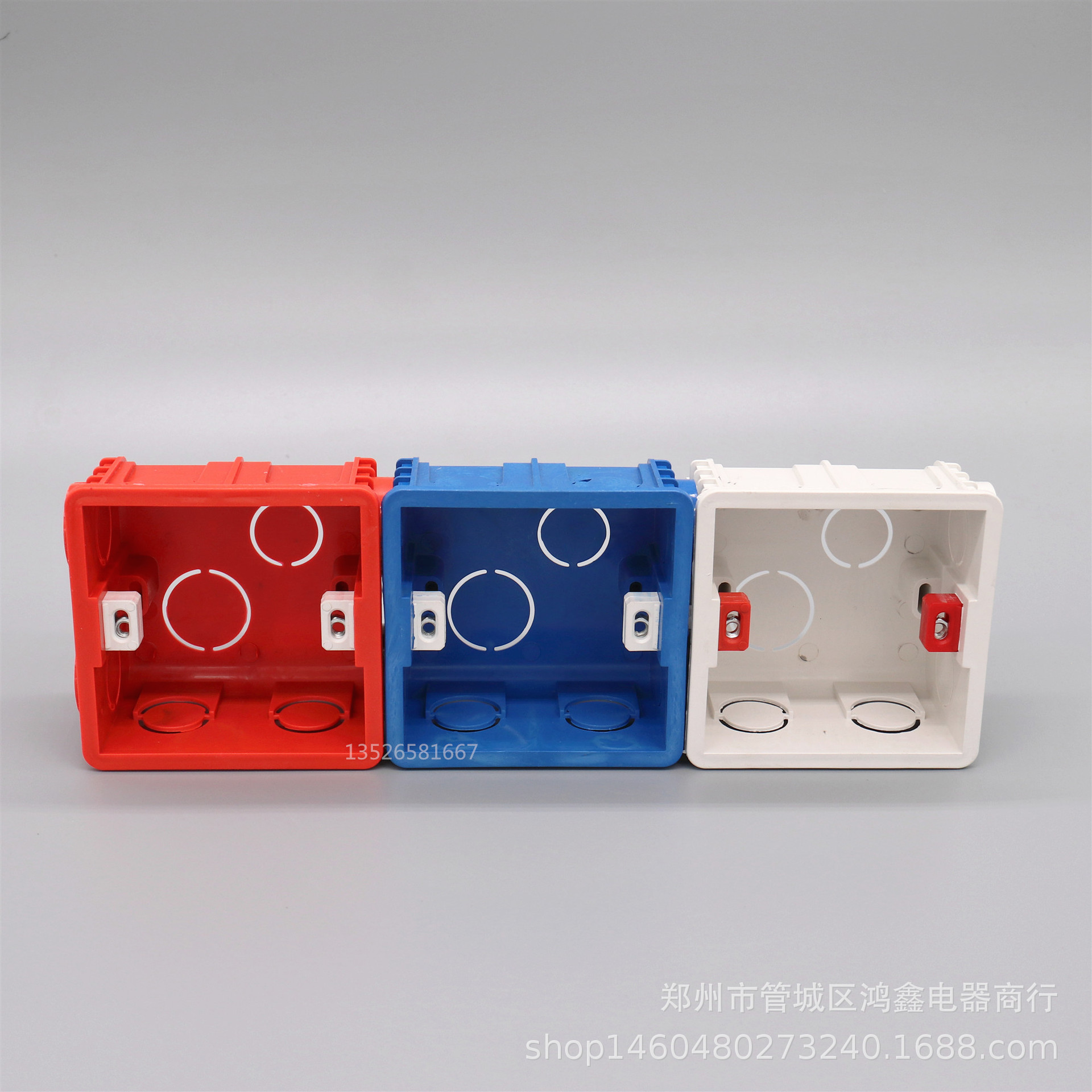 86底盒3个并排安装图-千图网