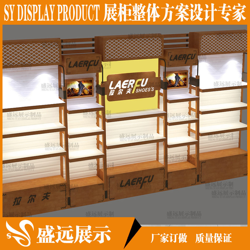 高端男女服装中岛柜展示柜定制展示货架木质铁艺不锈钢烤漆展示柜