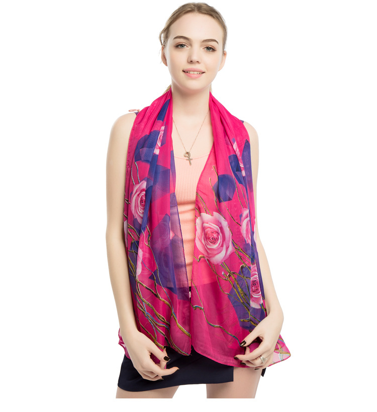 夏季女士丝巾厂家 遮阳防晒披肩批发 礼品围巾