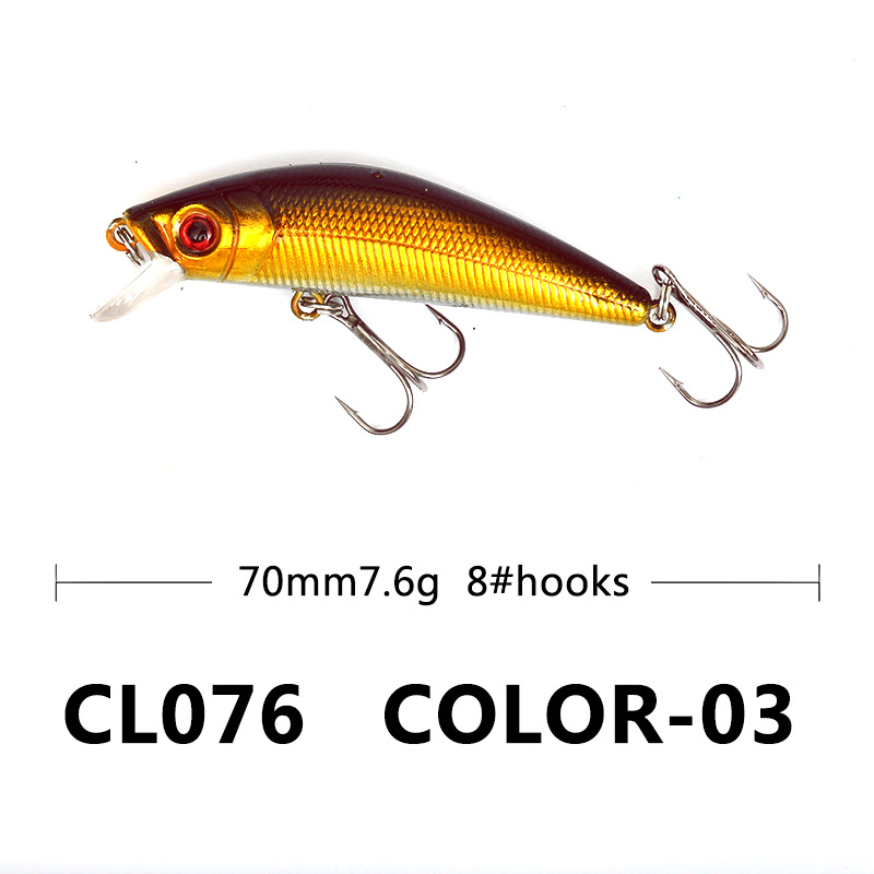 Sinking Minnow Lures shallow diving minnow baits bass trout Fresh Water Fishing Lure