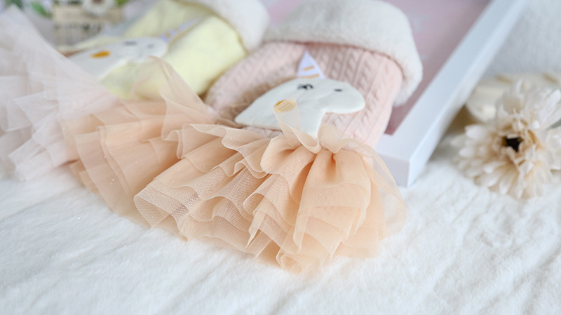 独角兽翻领纱纱裙